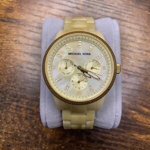 Women’s Michael Kors Tortoise Shell and Gold Watch